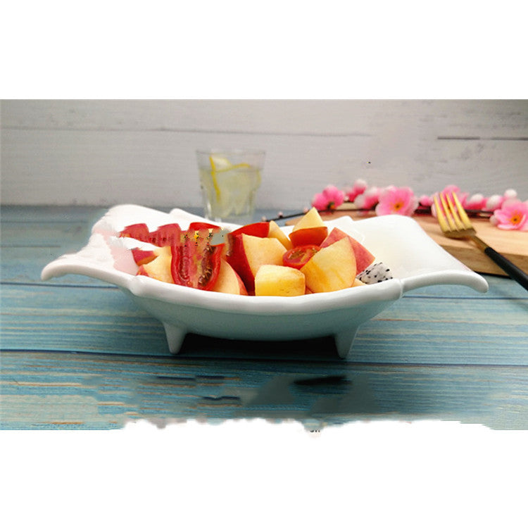 Pure White Household Ceramics Bowl