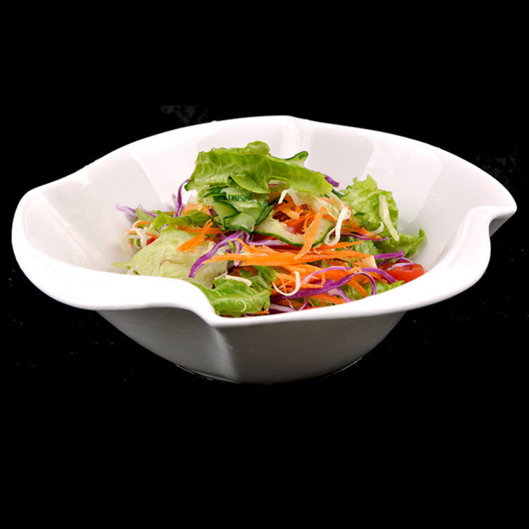 Pure White Household Ceramics Bowl