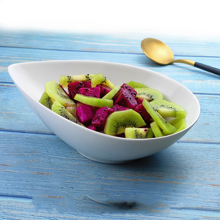 Pure White Household Ceramics Bowl